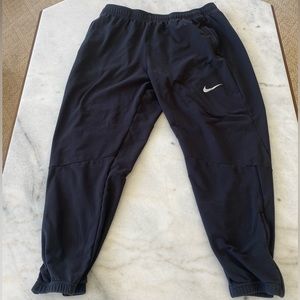 Nike black athletic joggers.